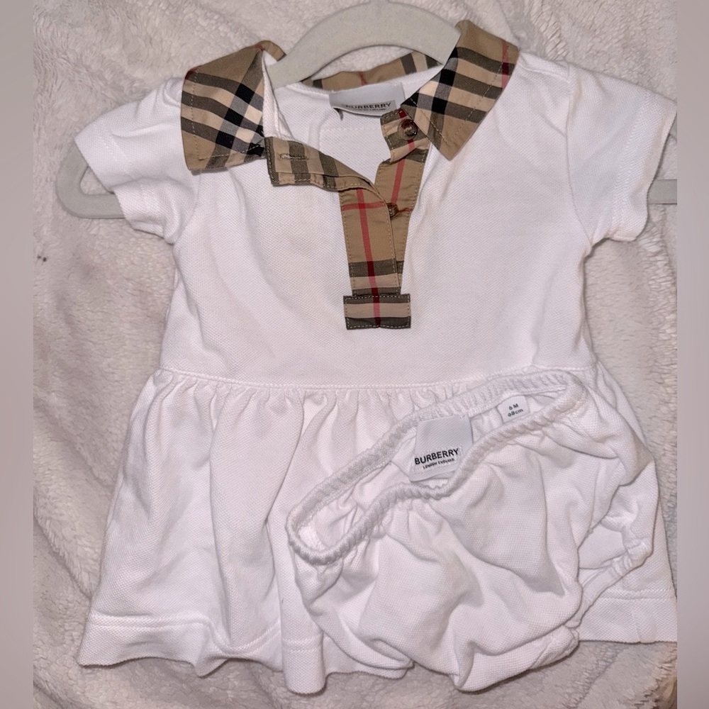 Burberry baby dress 3-6 months